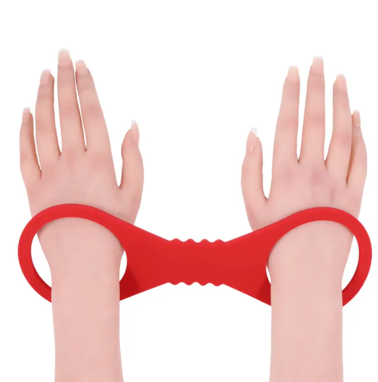 Sex & Mischief Amor Large Red Silicone Cuffs