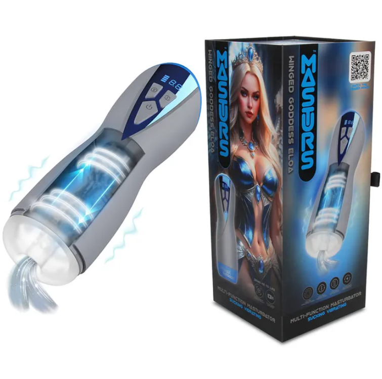 MASTURS Eloa - USB Rechargeable Sucking & Vibrating Auto Stroker with Augmented Reality