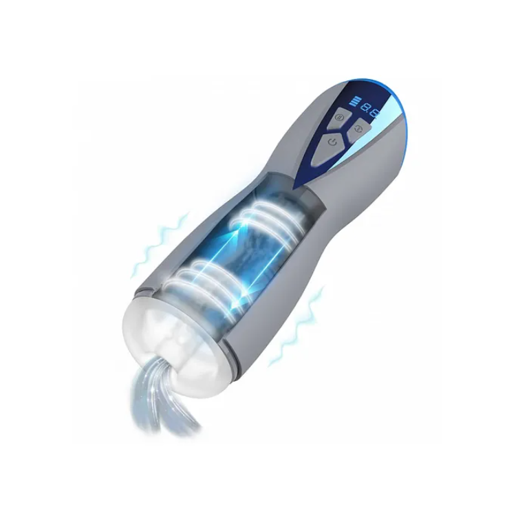 MASTURS Eloa - USB Rechargeable Sucking & Vibrating Auto Stroker with Augmented Reality