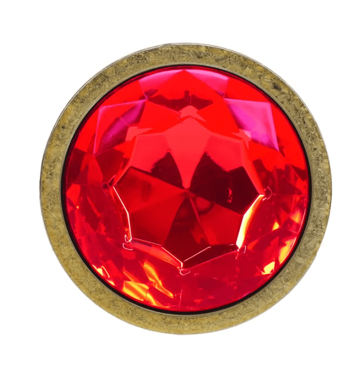 Ouch! Milan Collection - Metal Anal Plug Set with Gem Base - Gold
