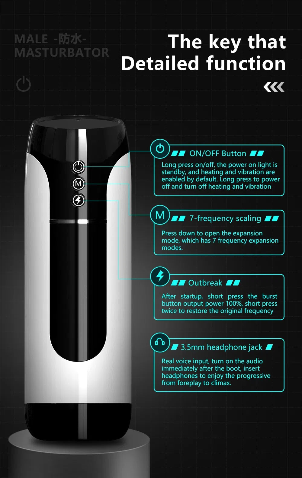 IPX7 Waterproof Male Masturbator Cup – Soft Realistic Sleeve, Easy Clean Open Design | #1 Shower-Safe Stroker for Men in India