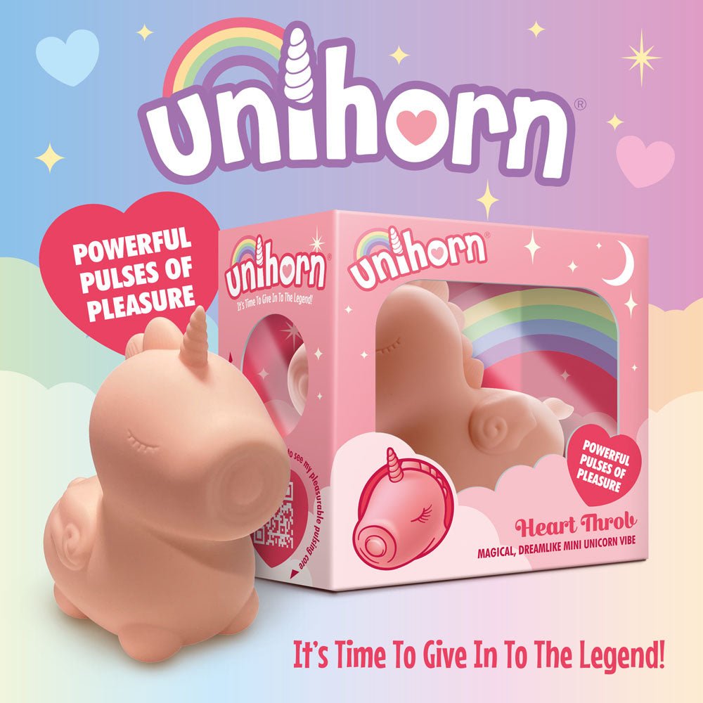 Unihorn - Heart Throb - Yellow Pulsating Stimulator