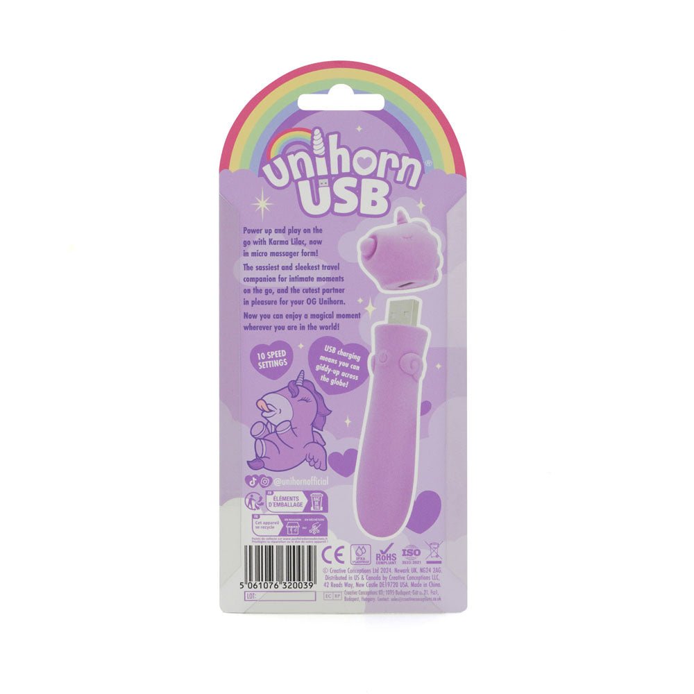 Unihorn - Karma Vibrating Bullet Vibrator - Lilac