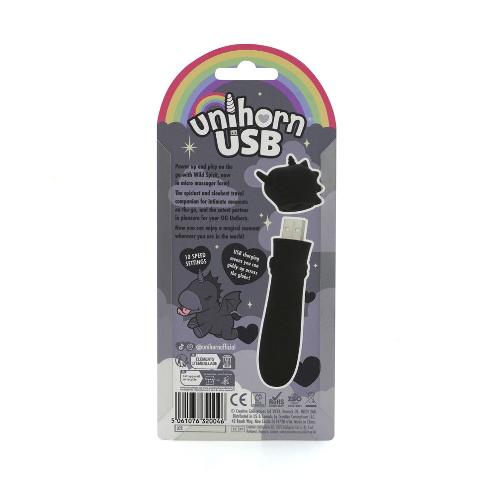 Unihorn - Wild Spirit Bullet Vibrator - Black