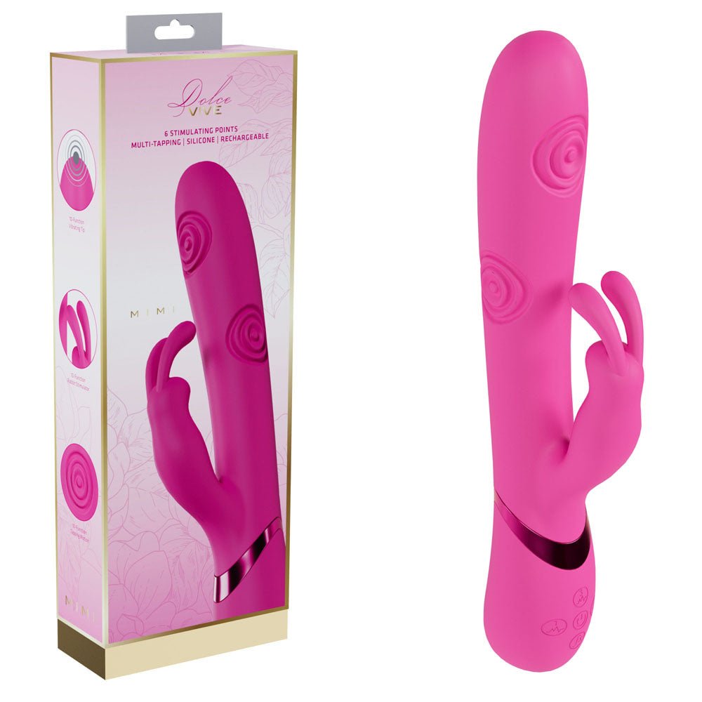 Vive Mimi - Tapping Rabbit Vibrator - Pink