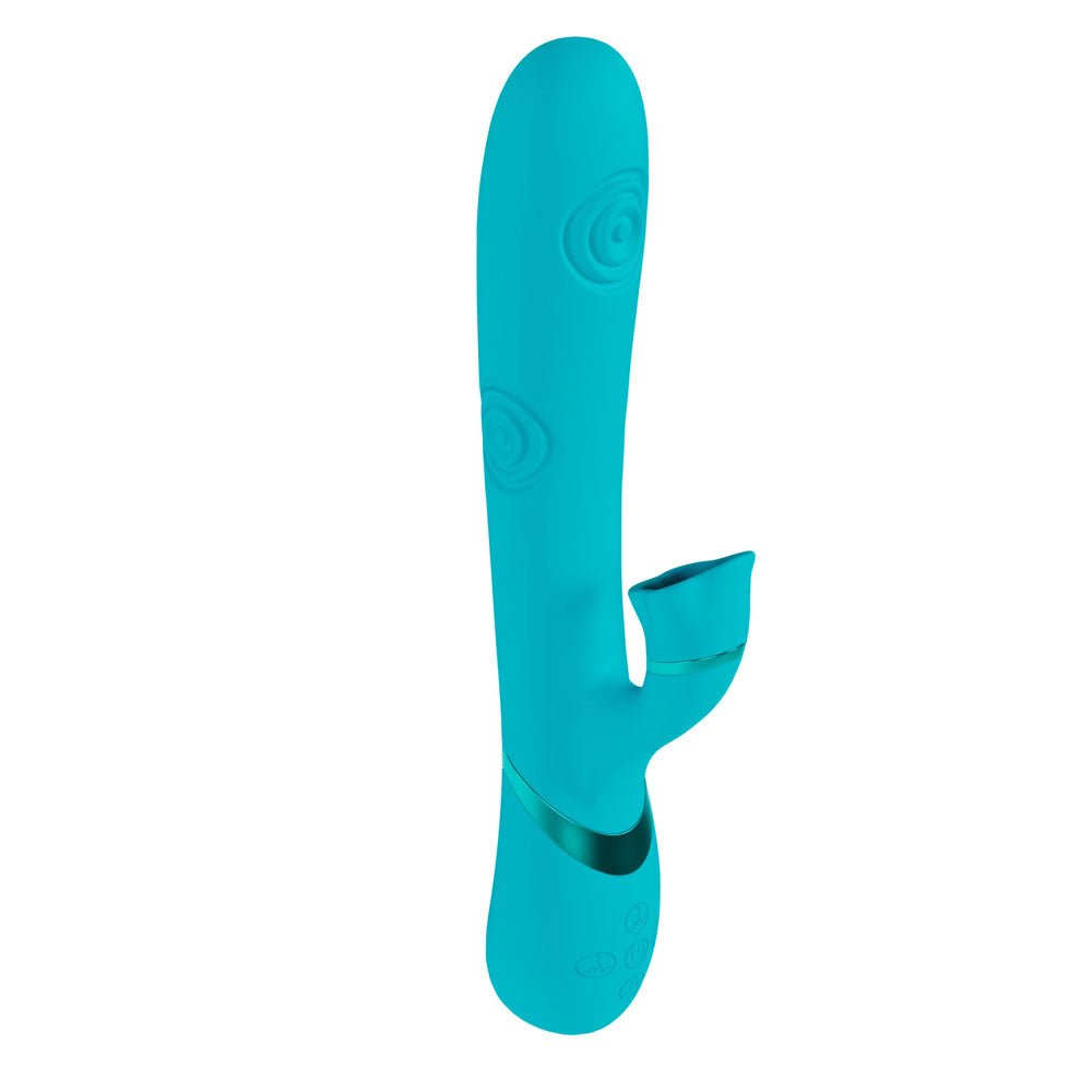 Vive Fiore - Tapping G-Spot Vibrator with Clitoral Stimulation - Blue
