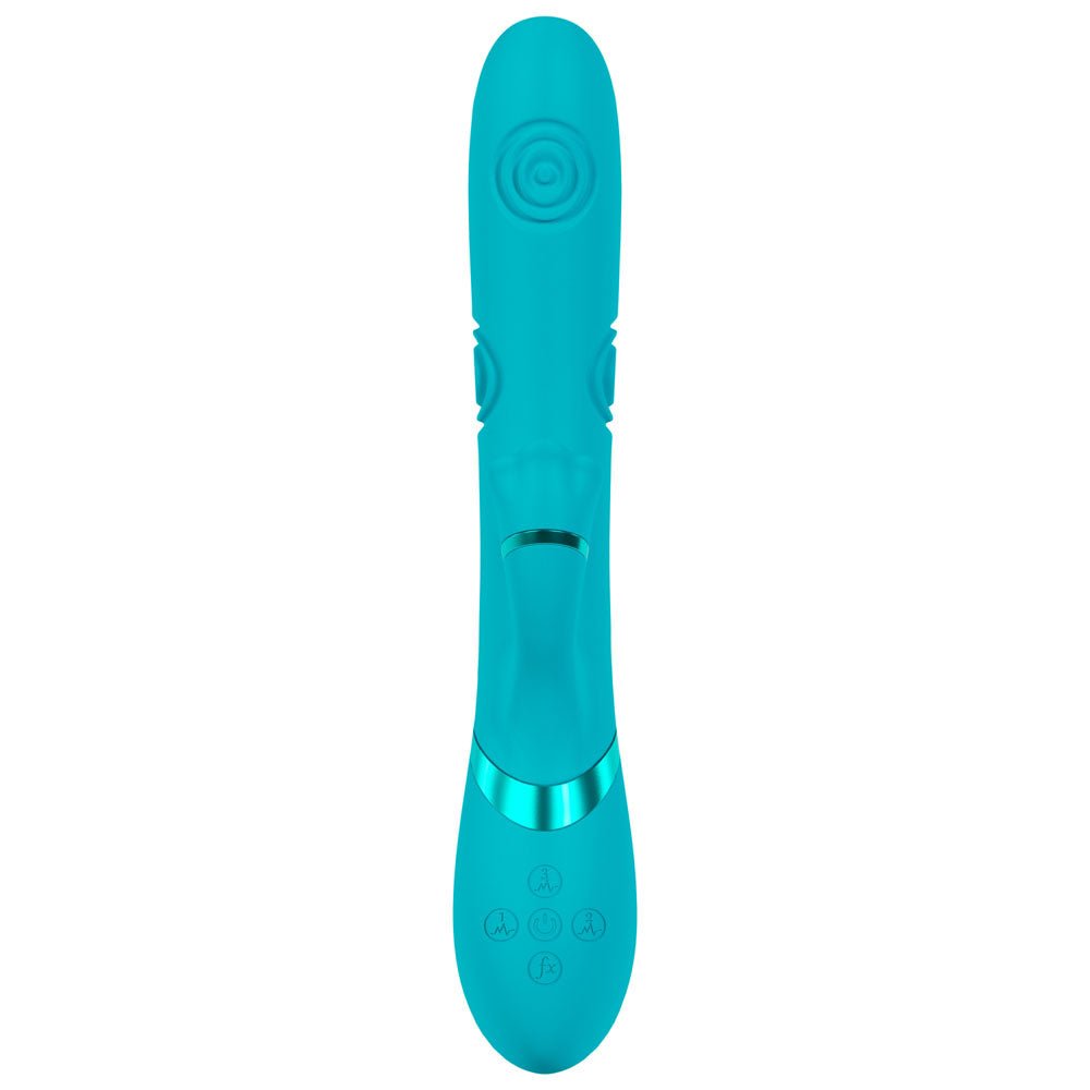 Vive Fiore - Tapping G-Spot Vibrator with Clitoral Stimulation - Blue