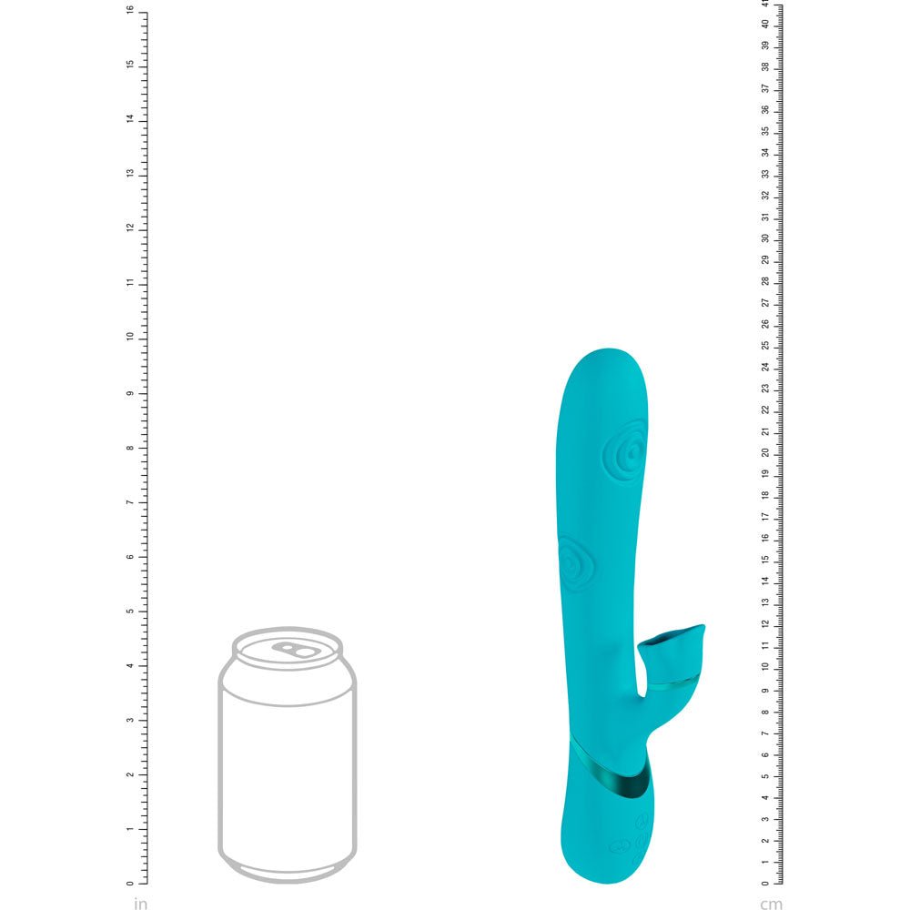 Vive Fiore - Tapping G-Spot Vibrator with Clitoral Stimulation - Blue