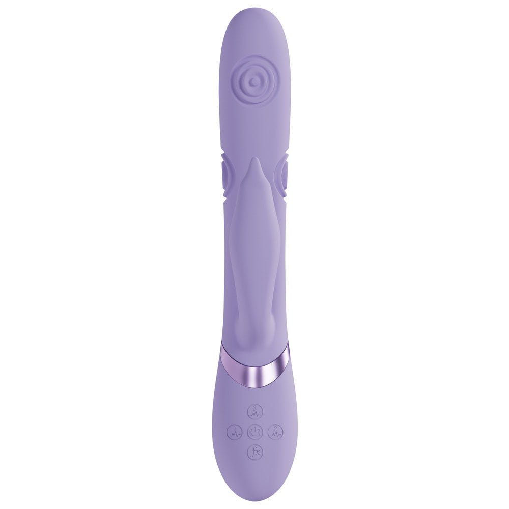 Vive Pallina Tapping Rabbit Vibrator - Purple