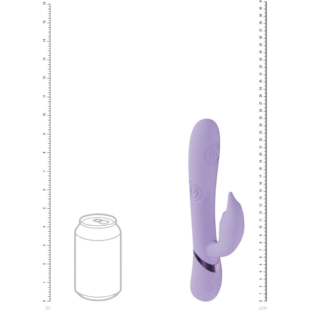 Vive Pallina Tapping Rabbit Vibrator - Purple