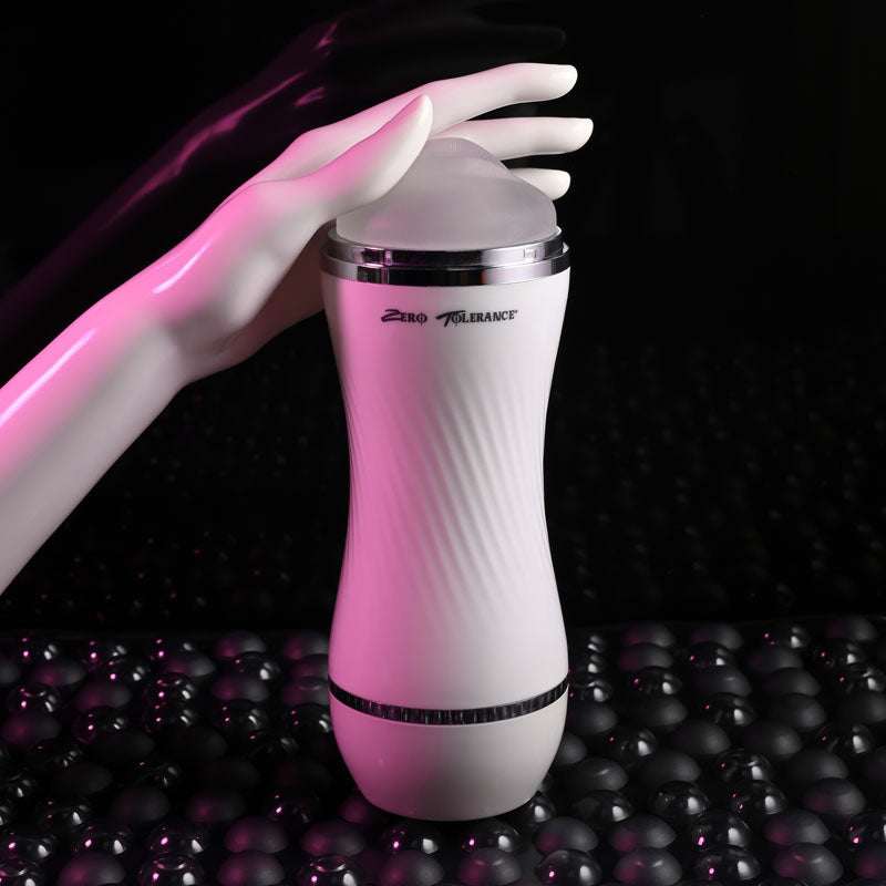Zero Tolerance Double Dip - White/Clear Double Ended Stroker