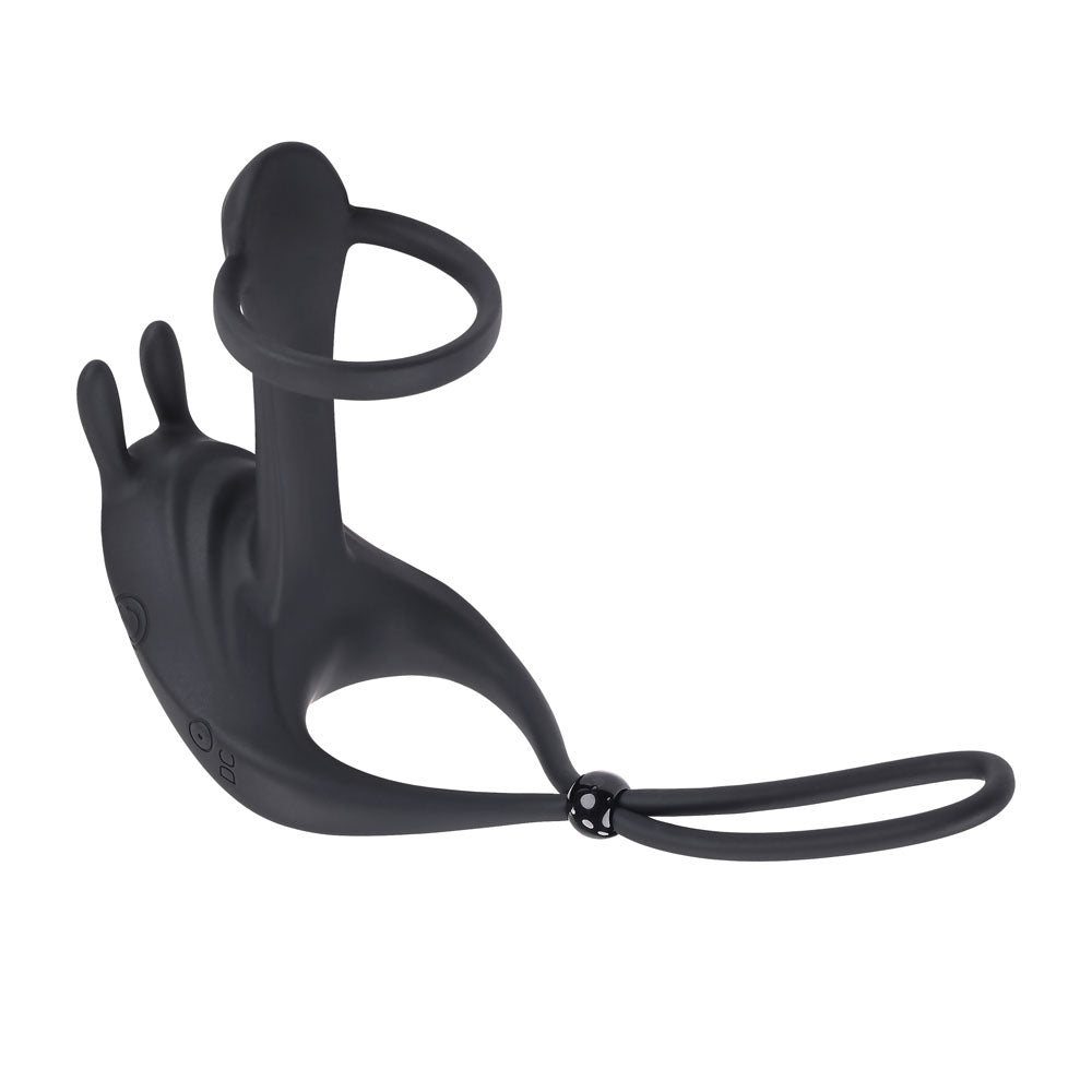 Zero Tolerance Saddle Up - Vibrating Cock & Ball Rings - Black