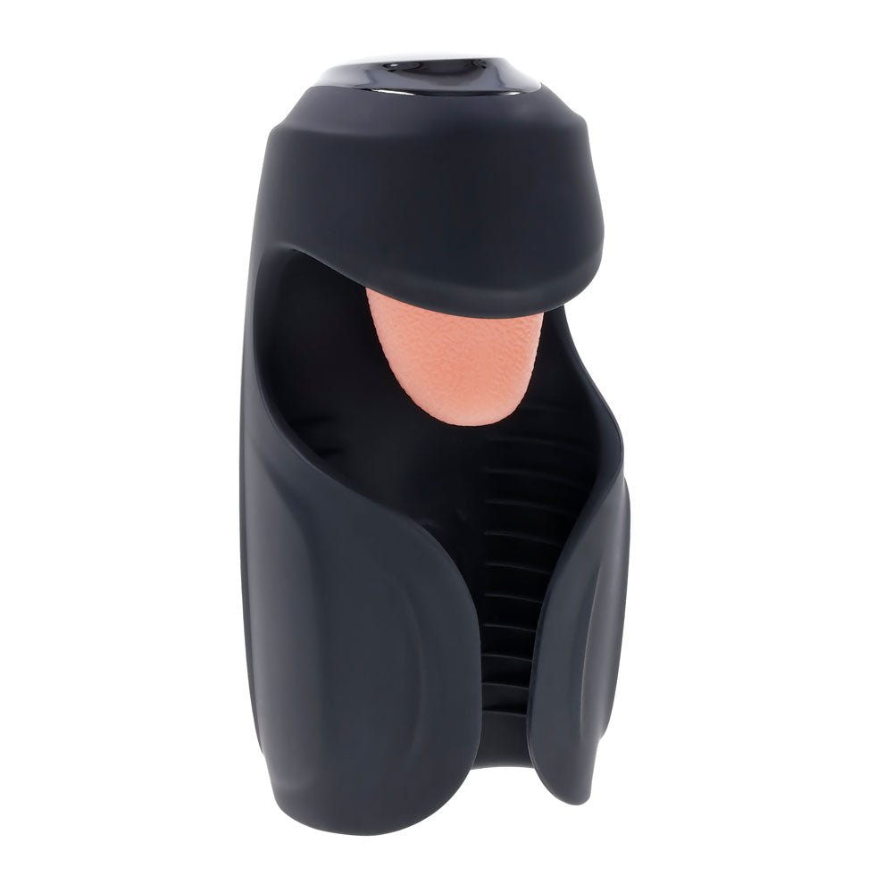 Zero Tolerance Lick The Tip - Vibrating & Flicking Masturbator  - Black