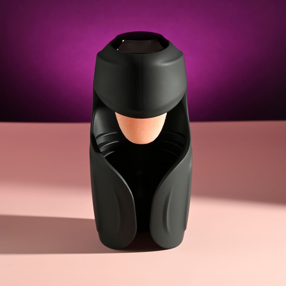 Zero Tolerance Lick The Tip - Vibrating & Flicking Masturbator  - Black