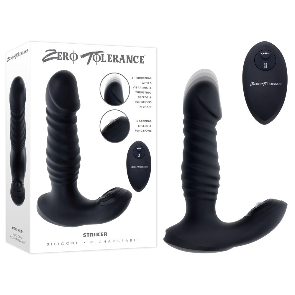 Zero Tolerance Striker - Thrusting Anal Vibrator with Wireless Remote Control