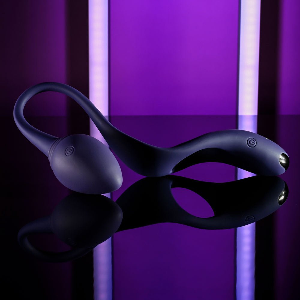 Zero Tolerance Tip To Tail - Vibrating Butt Plug + Cock Ring  - Blue