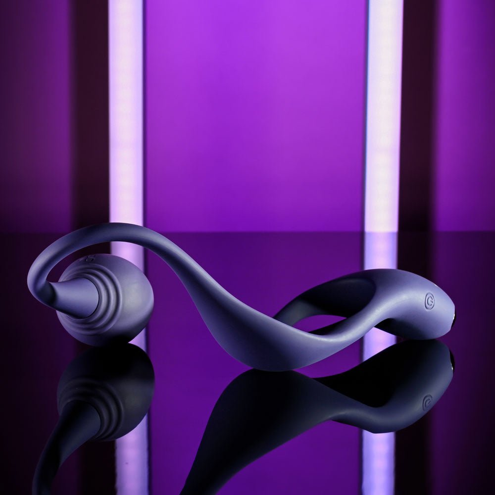 Zero Tolerance Tip To Tail - Vibrating Butt Plug + Cock Ring  - Blue