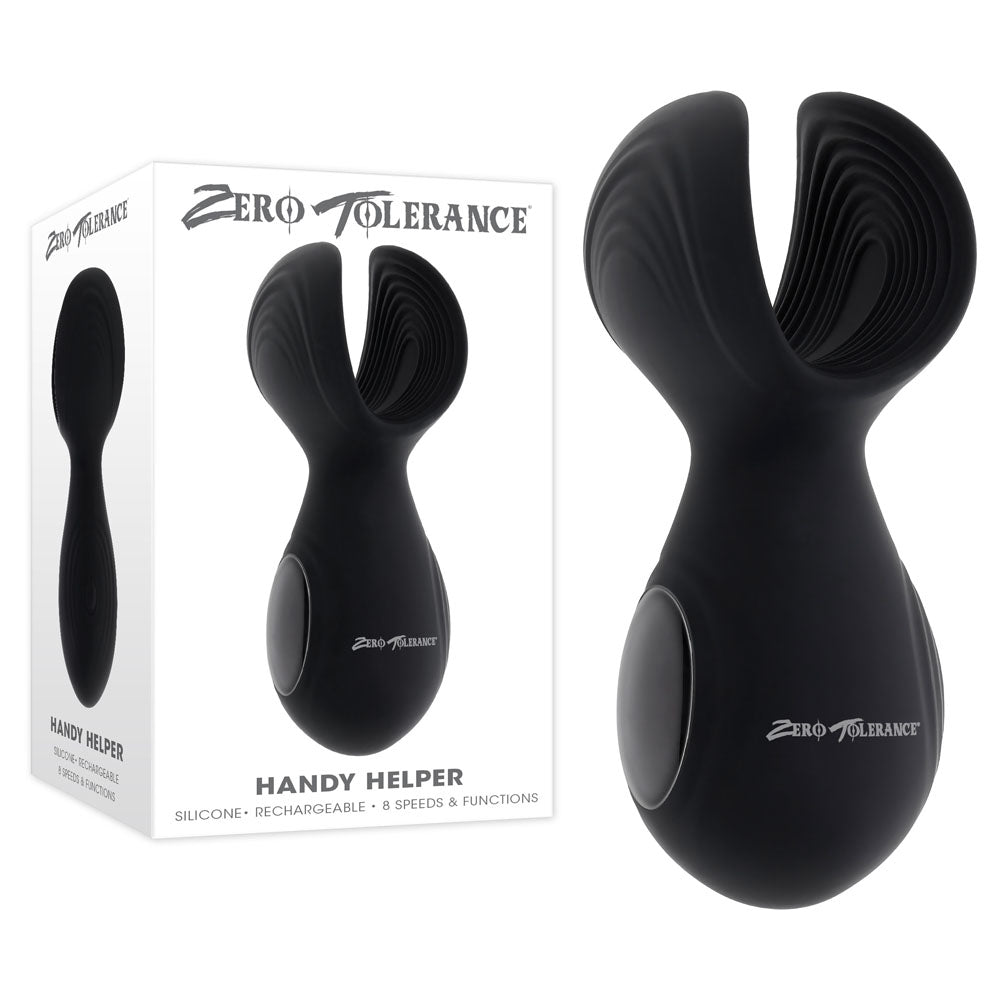 Zero Tolerance Handy Helper - Vibrating Stroker - Black