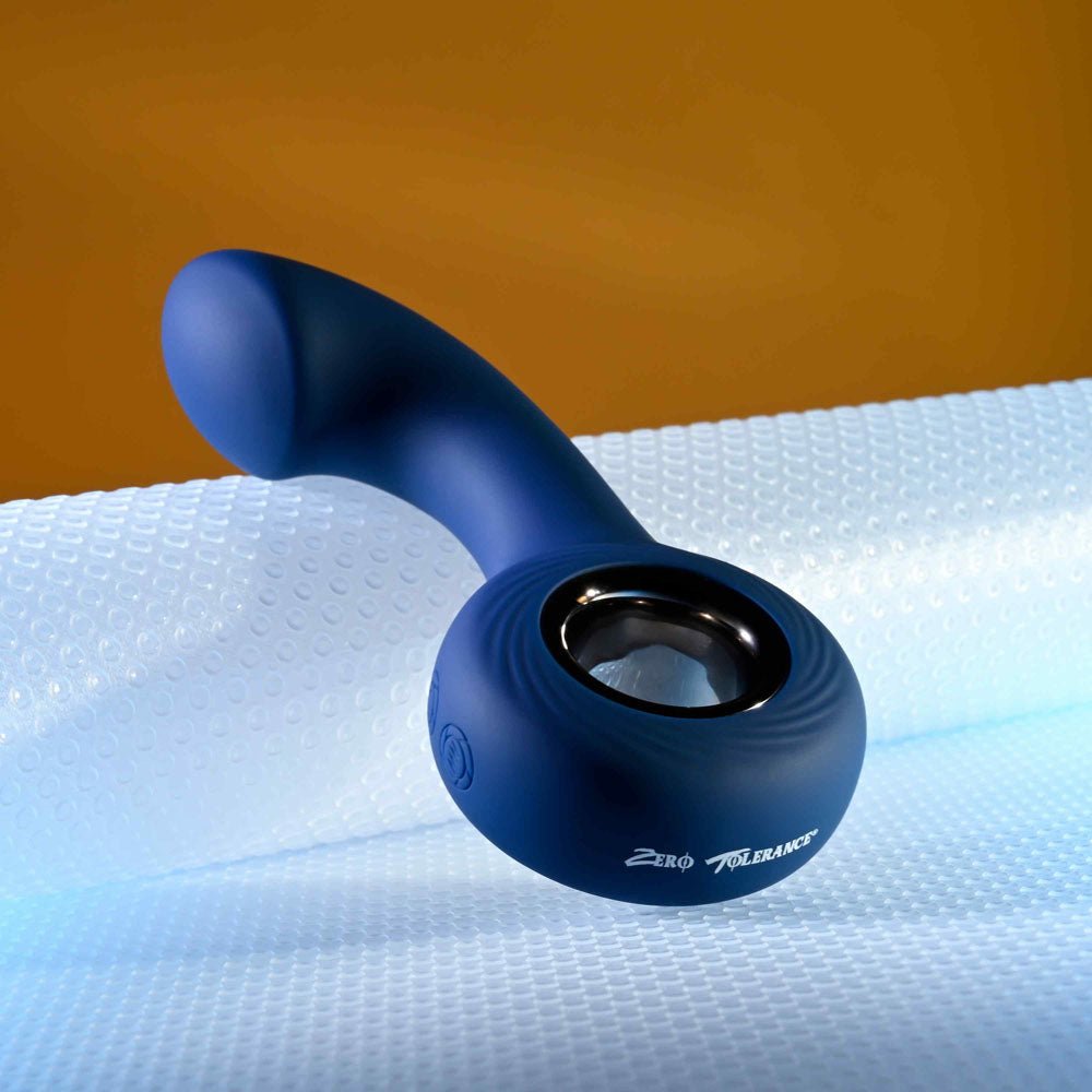 Zero Tolerance The Reach - Vibrating Anal Plug  - Blue