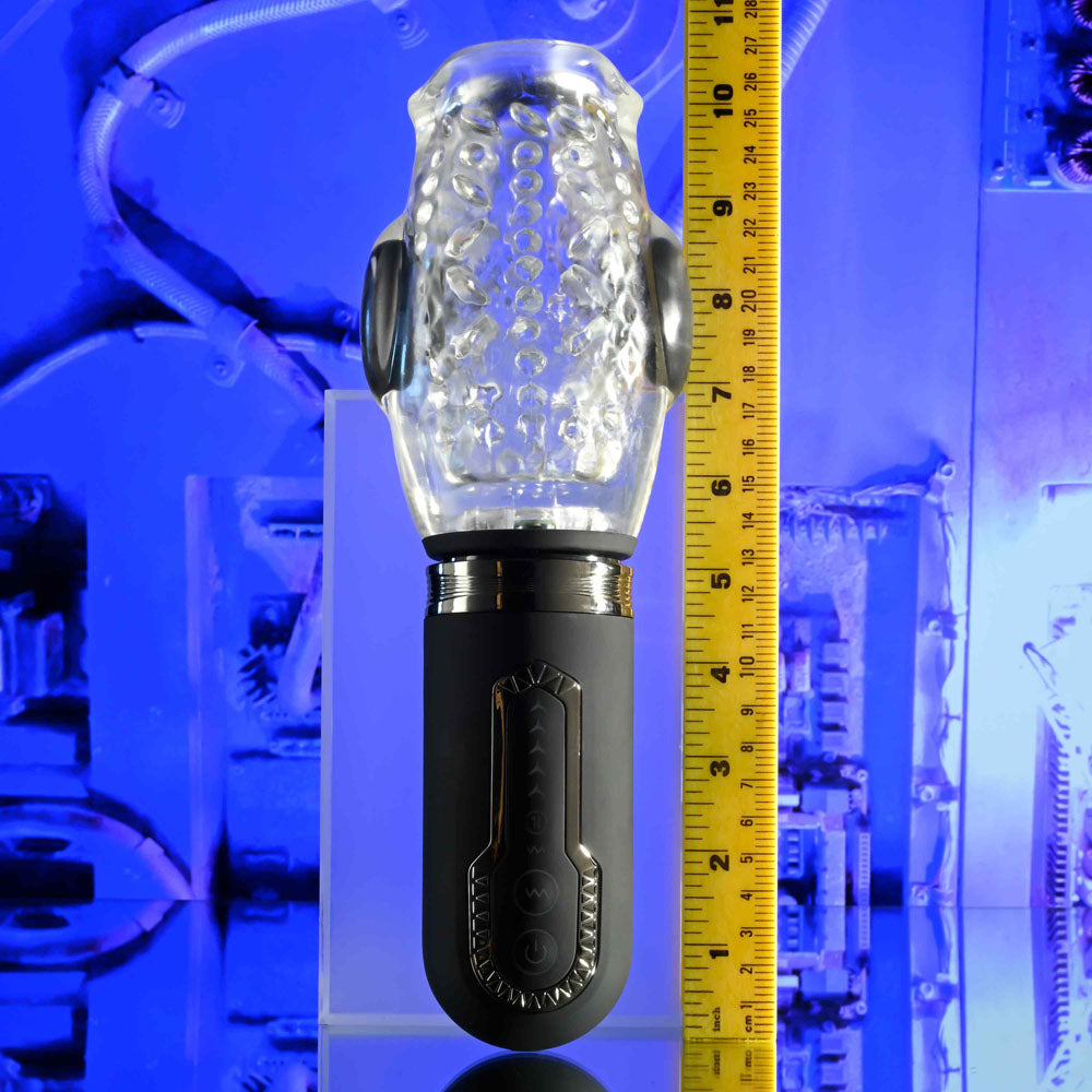 Zero Tolerance Thrill Ride - Thrusting, Rotating & Vibrating Stroker - Clear