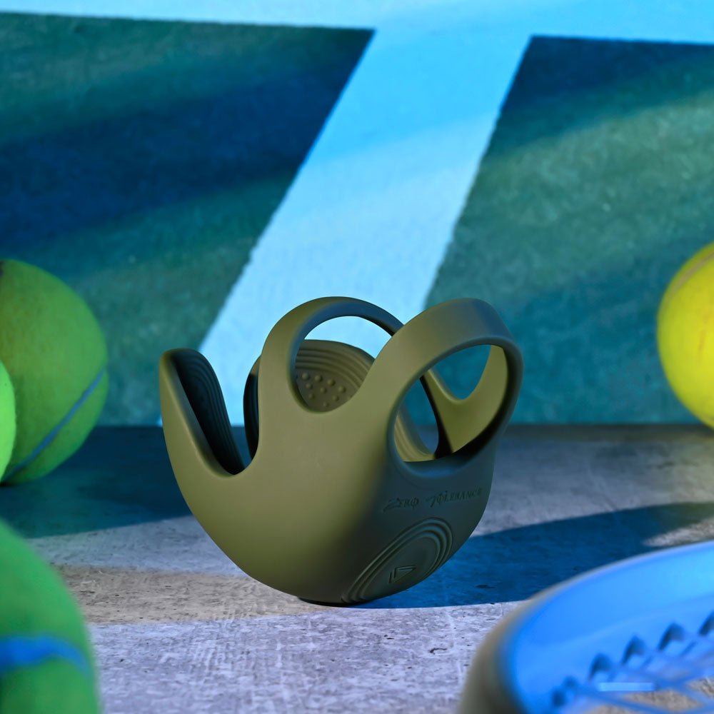 Zero Tolerance Nutty Buddy - Vibrating Cock  & Balls Ring - Olive Green