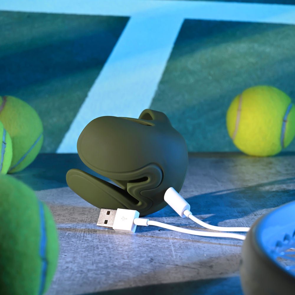 Zero Tolerance Nutty Buddy - Vibrating Cock  & Balls Ring - Olive Green