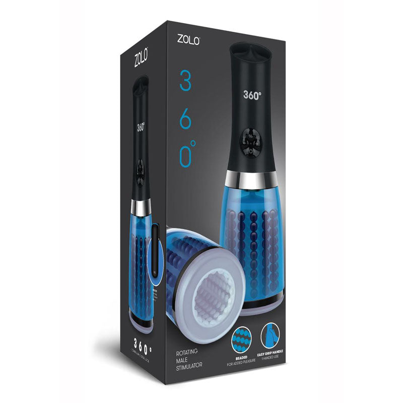 Zolo 360 - Black - Powered Auto Masturbator