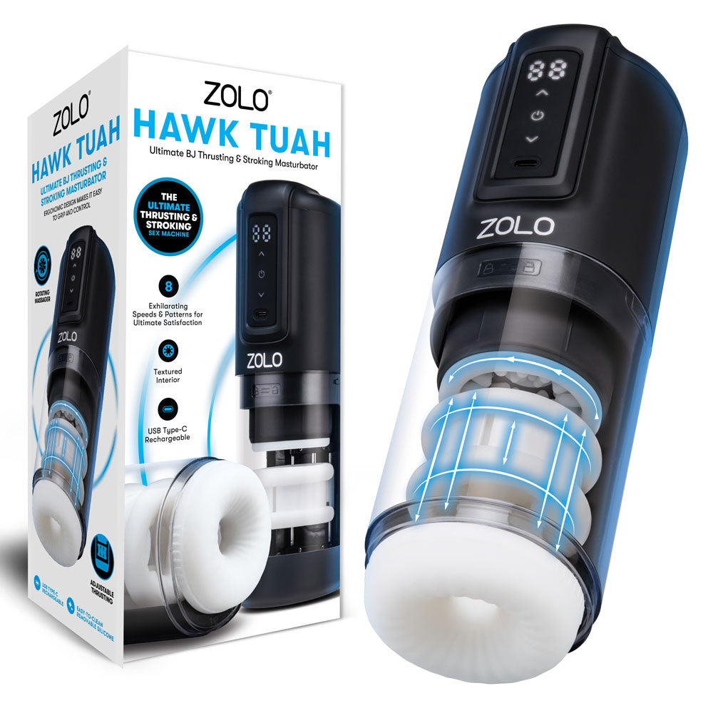 Zolo Hawk TUAH Ultimate BJ Stroker - Thrusting & Rotating Auto Stroker