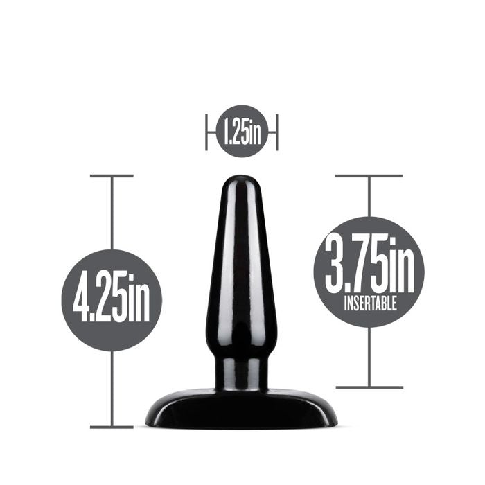 Anal Adventures Basic Small Black Butt Plug