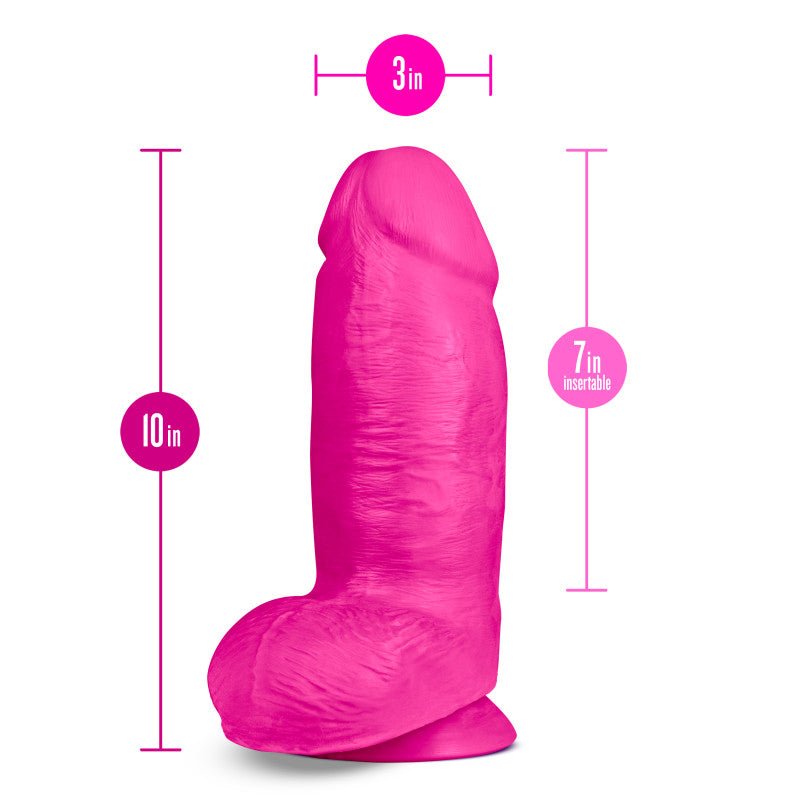 Au Naturel Bold Chub 10 Inch Dong - Pink