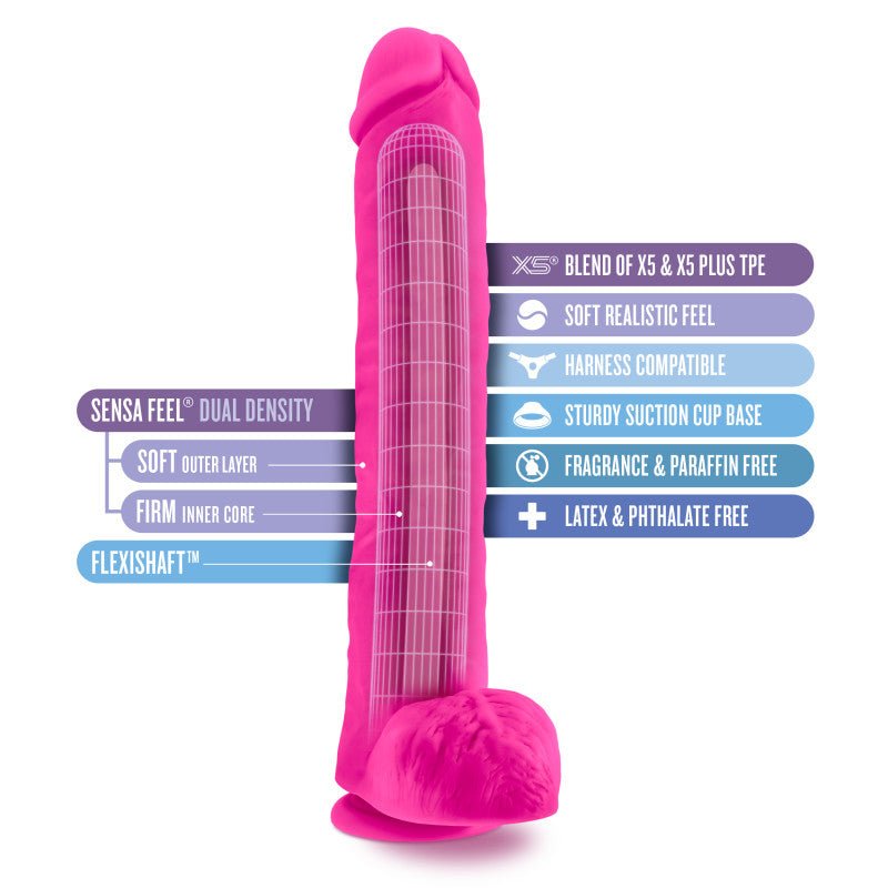 Au Naturel Bold Daddy 14 Inch Dong - Pink
