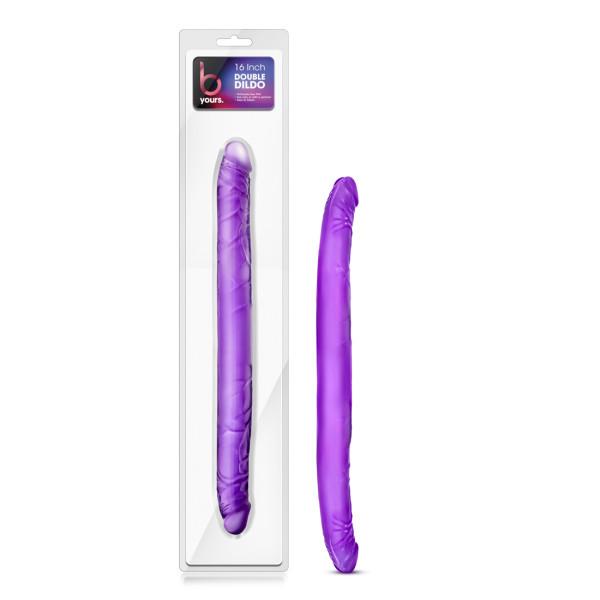 B Yours - 16 Inch Purple Double Dildo