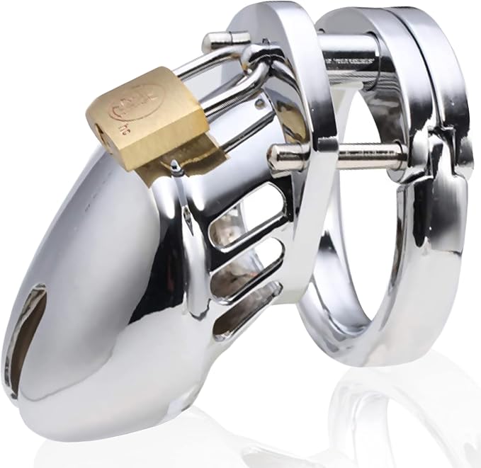 Steel Cover Male Chasity Cage lock