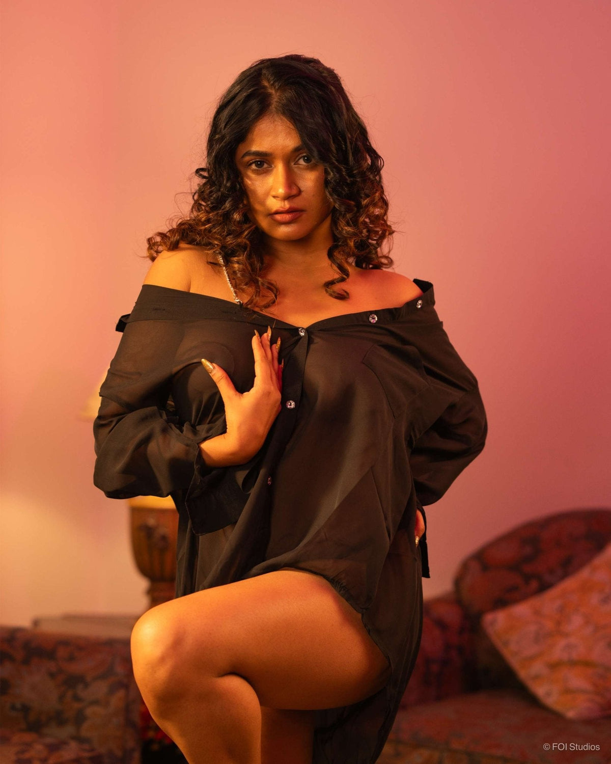 Slip Into His Favourite Daydream – 2 Piece Set with Panty & Shoulder Chain