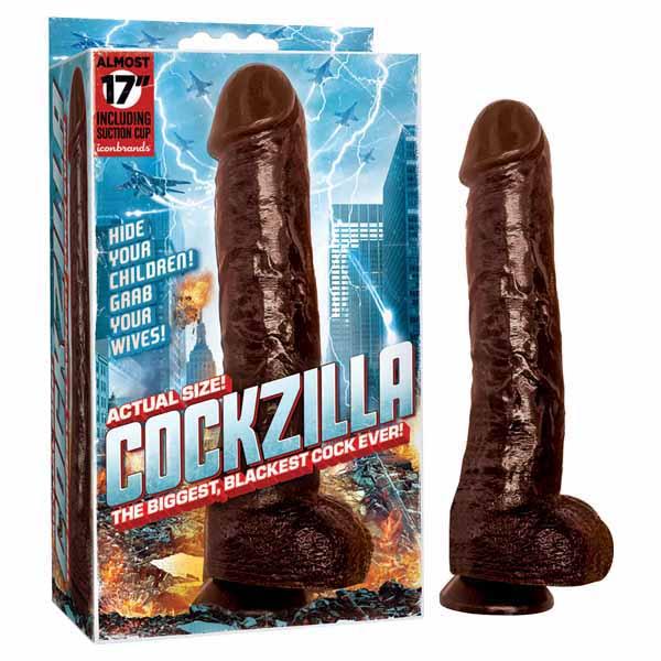 Cockzilla - 17 Inch Massive Dong - Black