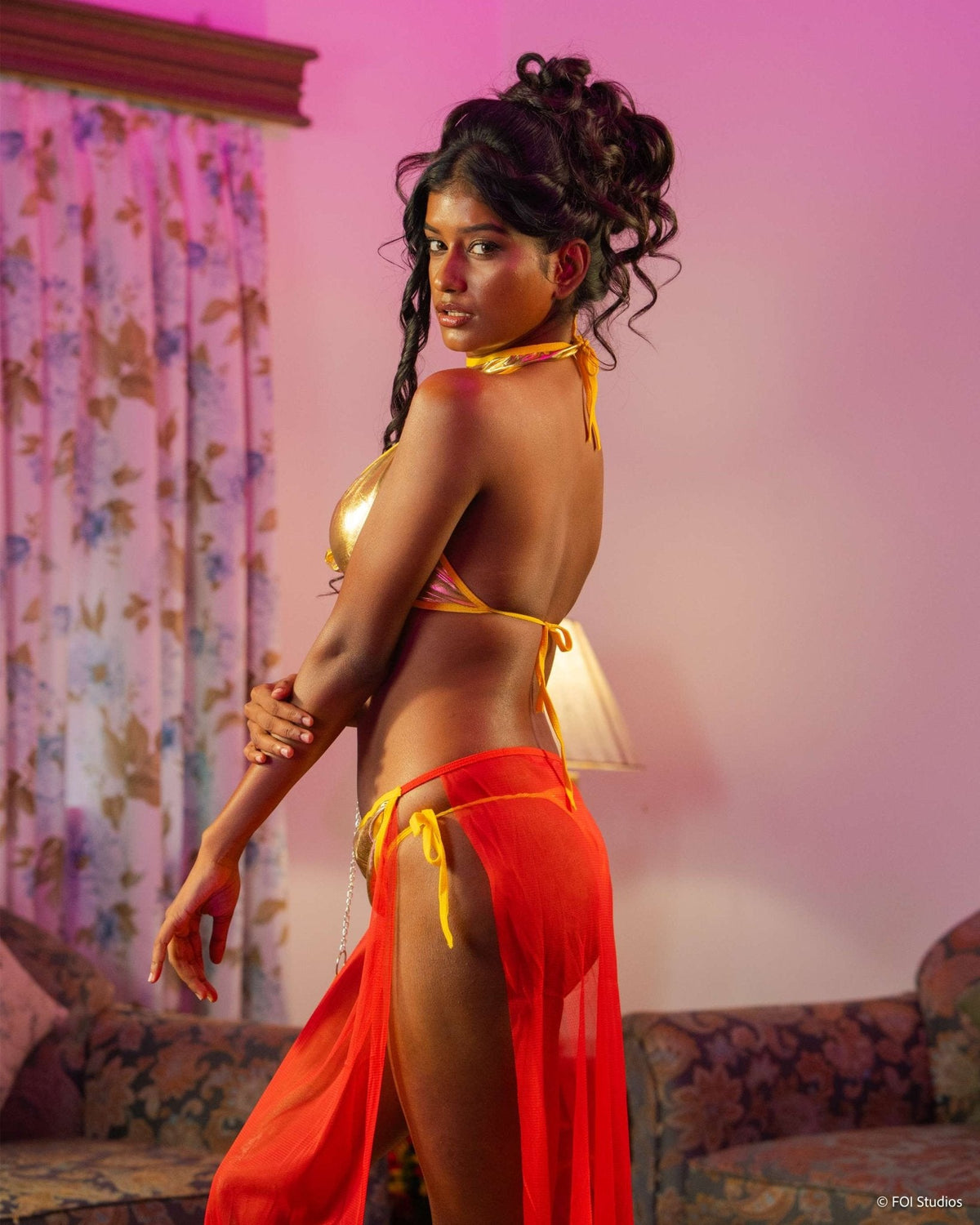 Be His Golden Princess Tonight – 3 Piece Set with Skirt & Choker