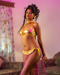 Be His Golden Princess Tonight – 3 Piece Set with Skirt & Choker