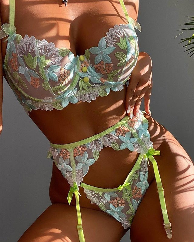 Be His Dream Bride Tonight – 3 Piece Set with Garter Belt & Panty
