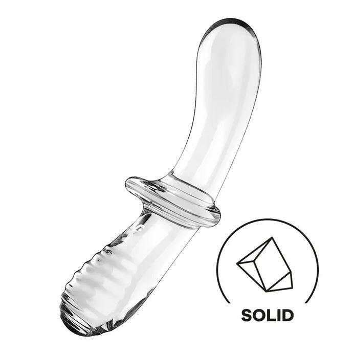 Satisfyer Double Crystal Glass Dildo - Clear