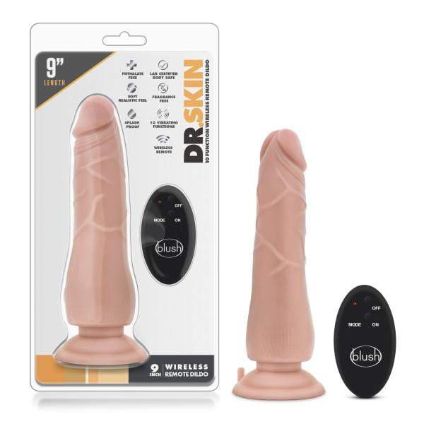 Dr. Skin 9 Inch Wireless Flesh Remote Control Dildo