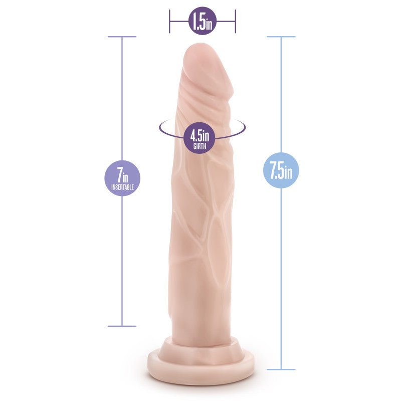 Dr. Skin - 7 Inch Dr. Carter Poseable Dildo - Flesh