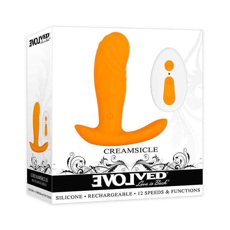 Evolved Creamsicle - Orange Stimulator with Wireless Remote Control