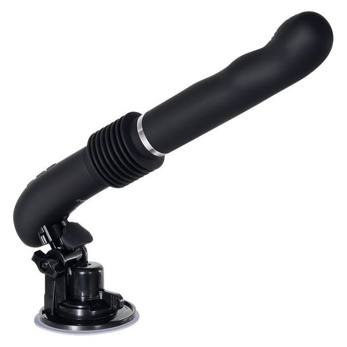 Evolved G-Force Black Thrusting Vibrator with Suction Base