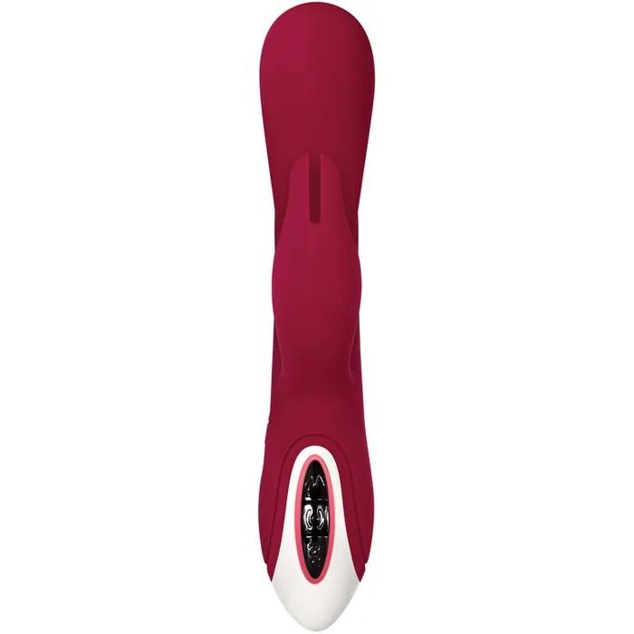 Evolved Inflatable Bunny Rabbit Vibrator - Burgundy