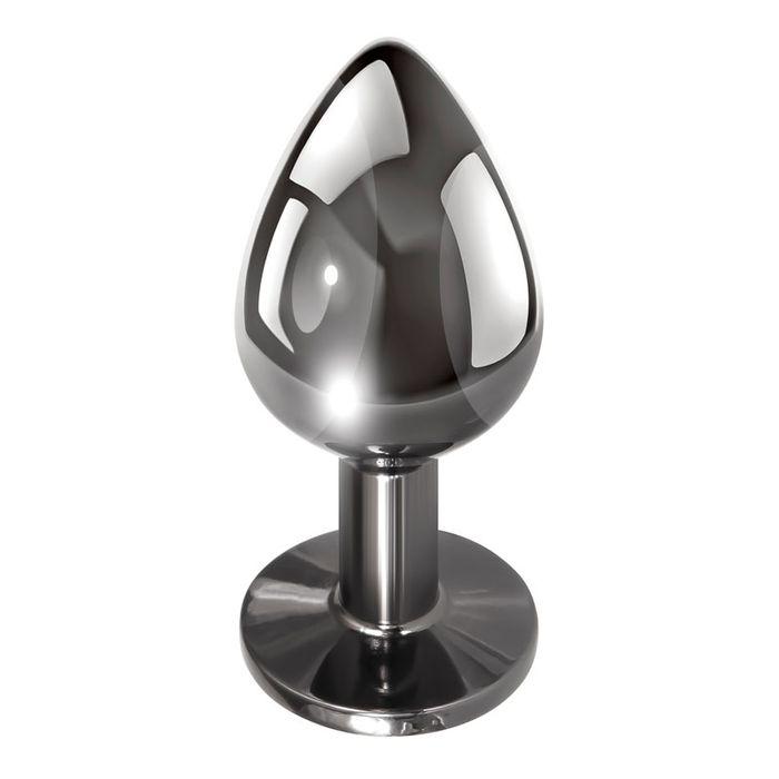 Evolved Metallic Large Anal Plug with Black Gem