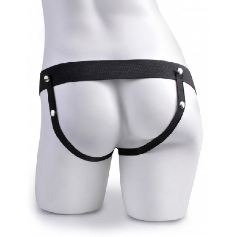 Fetish Fantasy Series 9 Inch Hollow Squirting Strap-On with Balls - Flesh