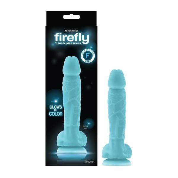 Firefly 5 Inch Pleasures - Glow-in-Dark Dong - Blue
