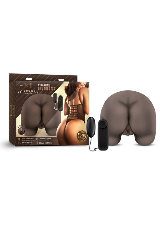 Hot Chocolate Luscious Tiana Vibrating Life Sized Masturbator - Butt