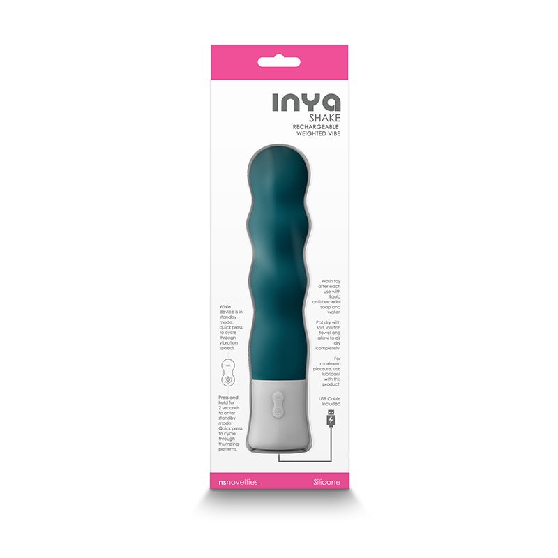 InYa Shake - Dark Teal - Thumping & Rumbling Vibrator