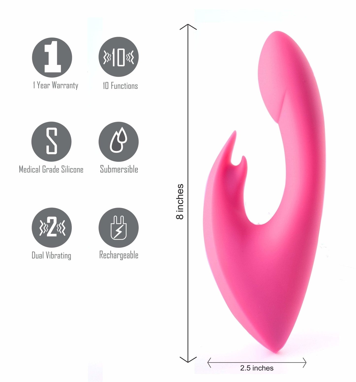 Maia Leah Rabbit Vibrator - Pink